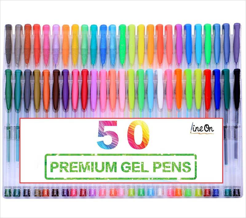 Lineon-50-Colors-Gel-Pens