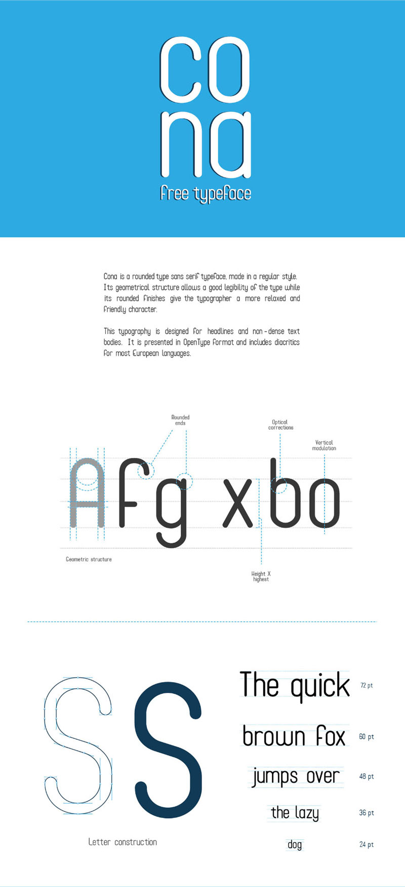 Cona-Display-Free-Typeface