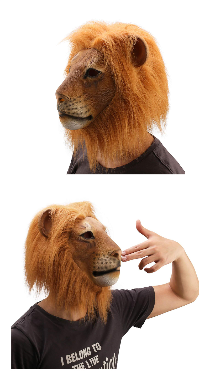 Lion-Head-Mask-Novelty-Halloween-Costume