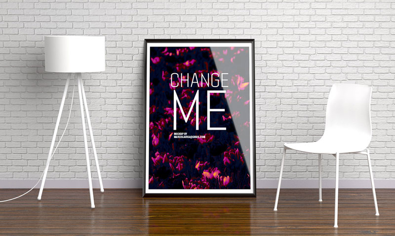 Poster-Mockup-on-Wooden-Floor