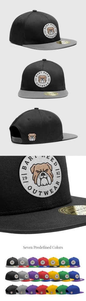 Download Free Snapback Cap PSD MockUp