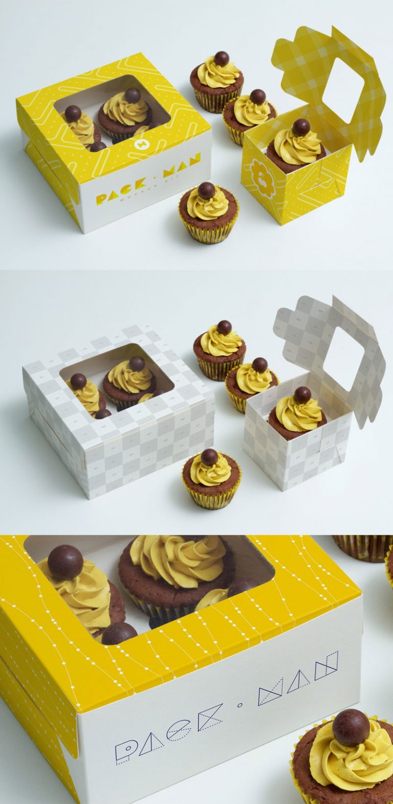 Download Cupcake Boxes Mockup